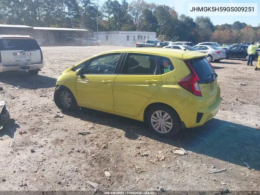 JHMGK5H59GS009251 2016 Honda Fit Lx