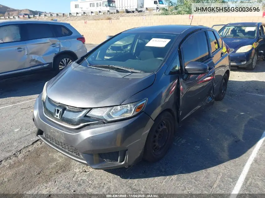 JHMGK5H56GS003696 2016 Honda Fit Lx