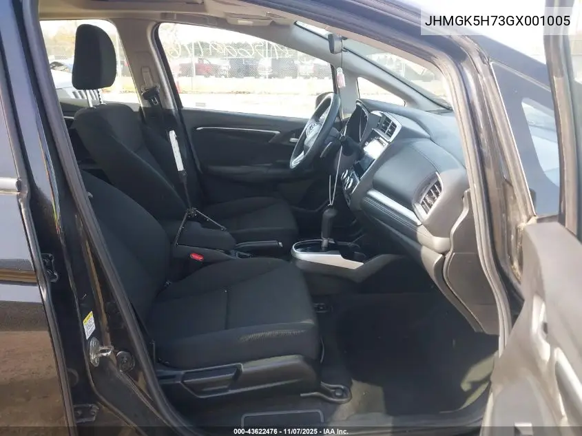 JHMGK5H73GX001005 2016 Honda Fit Ex