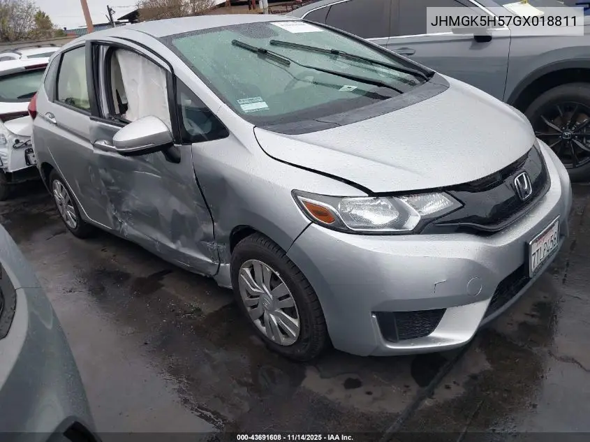 JHMGK5H57GX018811 2016 Honda Fit Lx