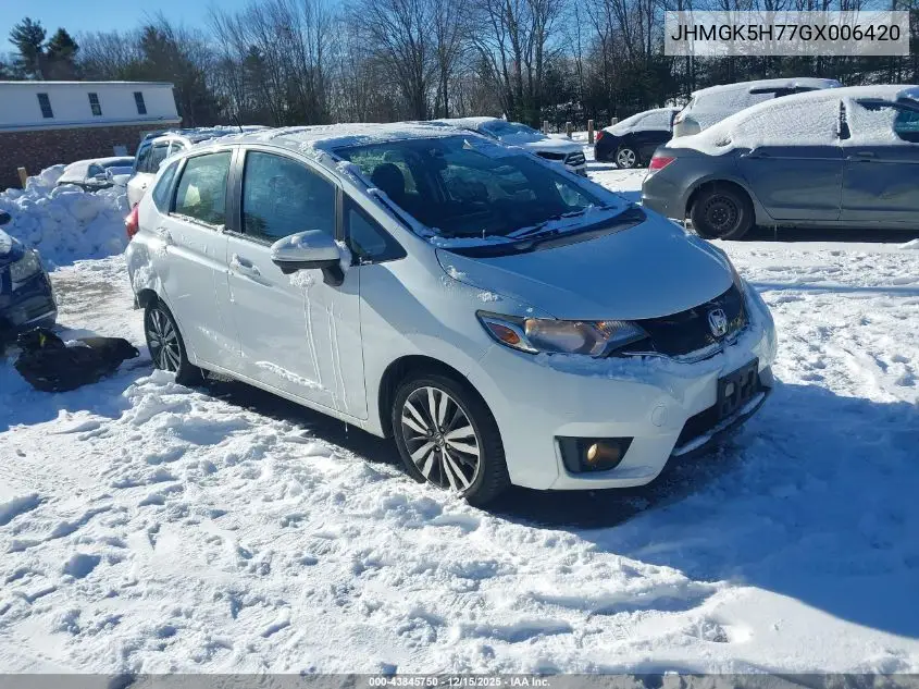 JHMGK5H77GX006420 2016 Honda Fit Ex
