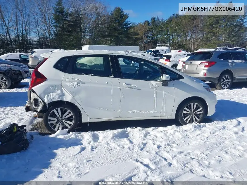 JHMGK5H77GX006420 2016 Honda Fit Ex