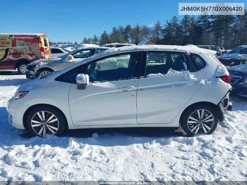 JHMGK5H77GX006420 2016 Honda Fit Ex