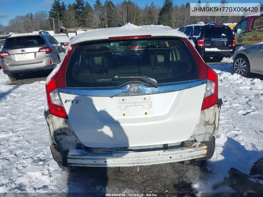 JHMGK5H77GX006420 2016 Honda Fit Ex