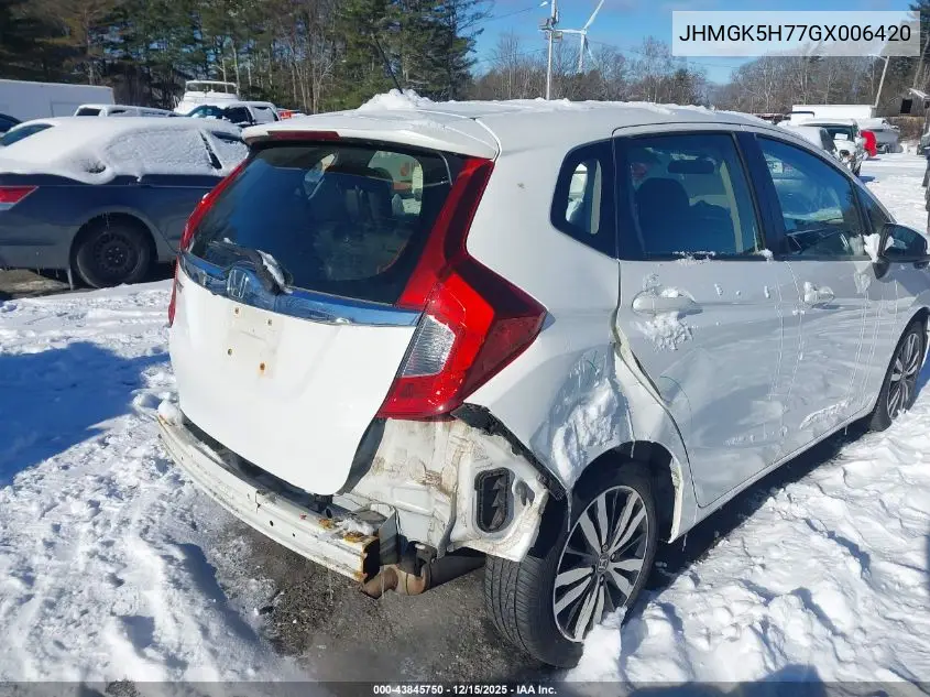 JHMGK5H77GX006420 2016 Honda Fit Ex