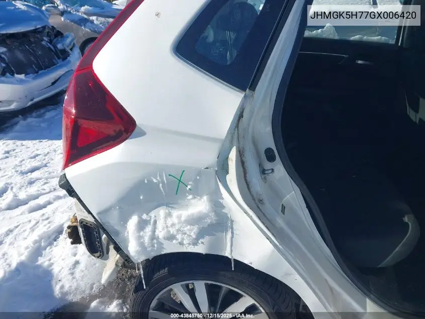 JHMGK5H77GX006420 2016 Honda Fit Ex