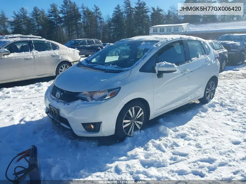 JHMGK5H77GX006420 2016 Honda Fit Ex
