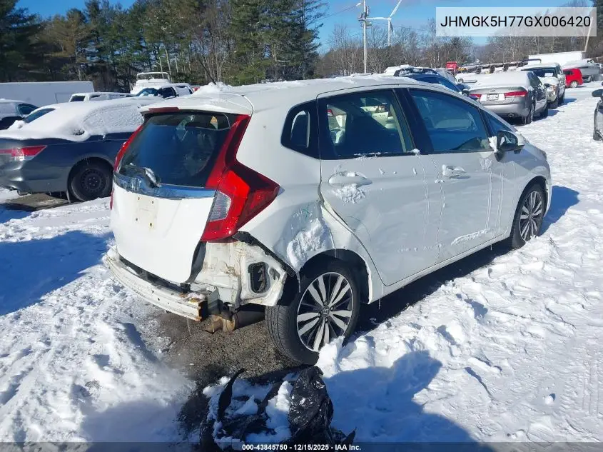 JHMGK5H77GX006420 2016 Honda Fit Ex