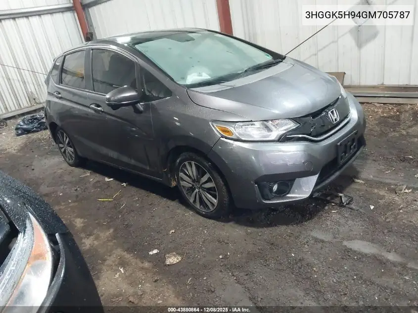 3HGGK5H94GM705787 2016 Honda Fit Ex-L