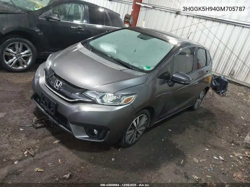 3HGGK5H94GM705787 2016 Honda Fit Ex-L