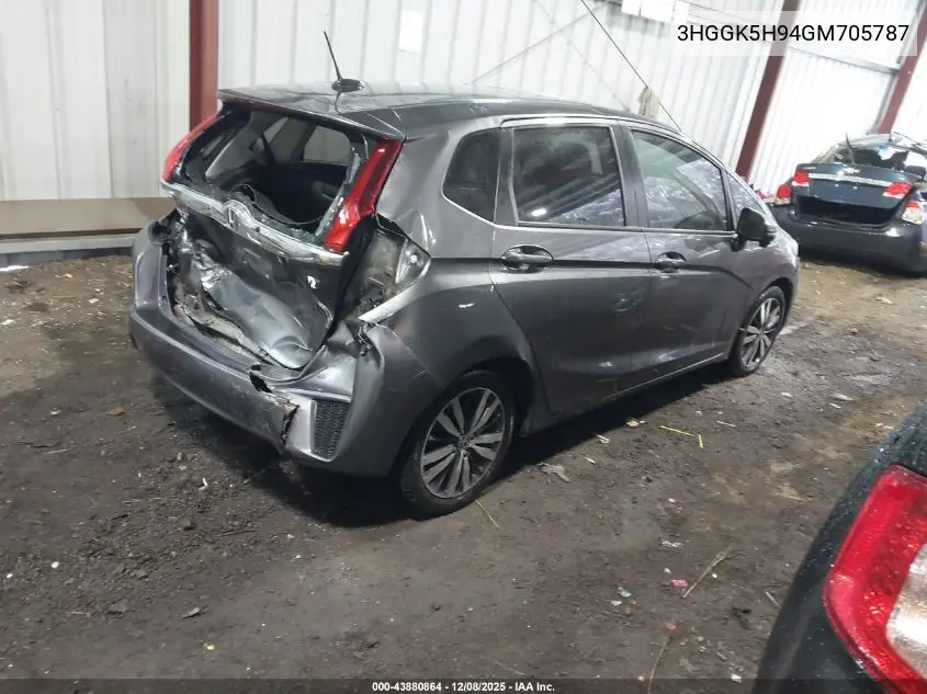 3HGGK5H94GM705787 2016 Honda Fit Ex-L
