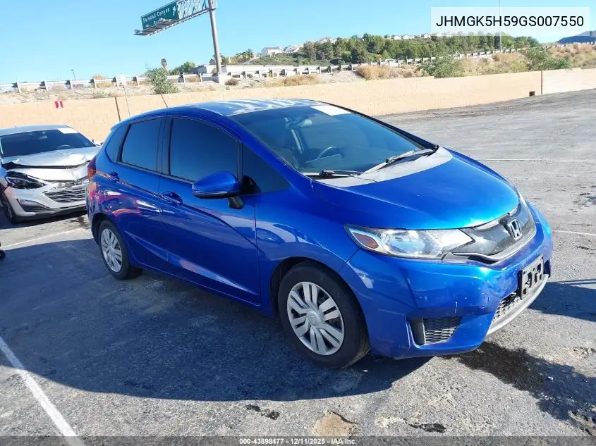JHMGK5H59GS007550 2016 Honda Fit Lx