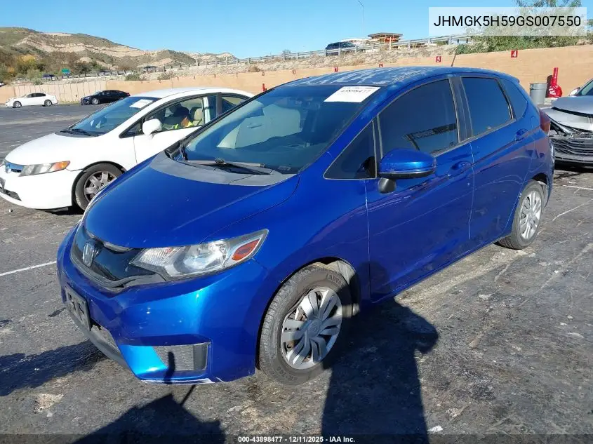 JHMGK5H59GS007550 2016 Honda Fit Lx
