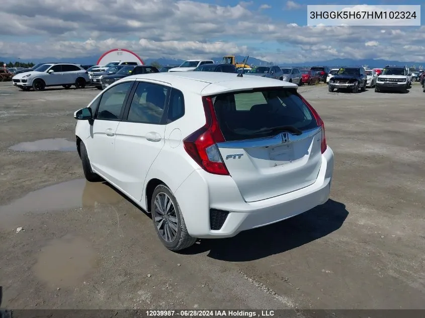 3HGGK5H67HM102324 2017 Honda Fit