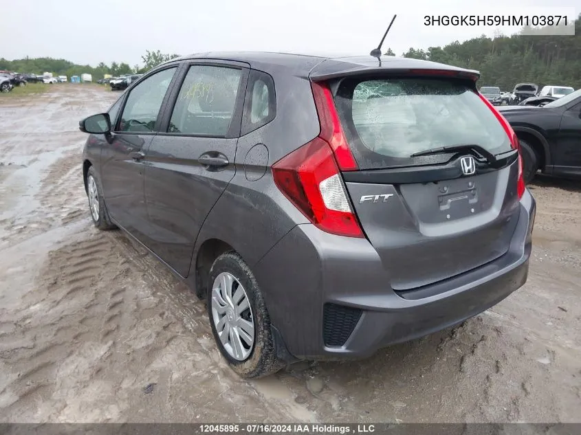 3HGGK5H59HM103871 2017 Honda Fit