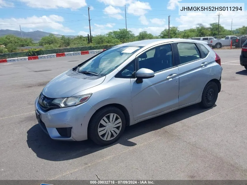 2017 Honda Fit Lx VIN: JHMGK5H52HS011294 Lot: 39832718