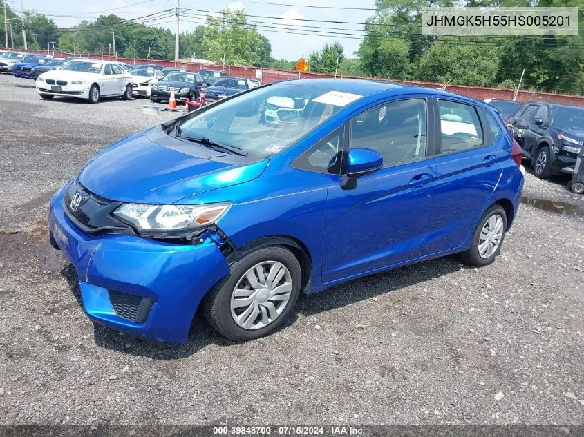 2017 Honda Fit Lx VIN: JHMGK5H55HS005201 Lot: 39848700