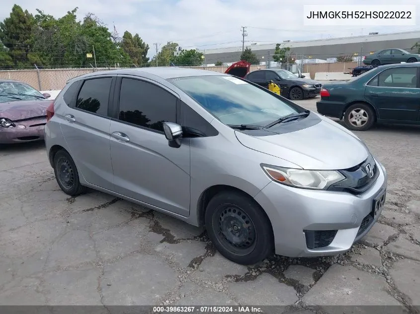 2017 Honda Fit Lx VIN: JHMGK5H52HS022022 Lot: 39863267