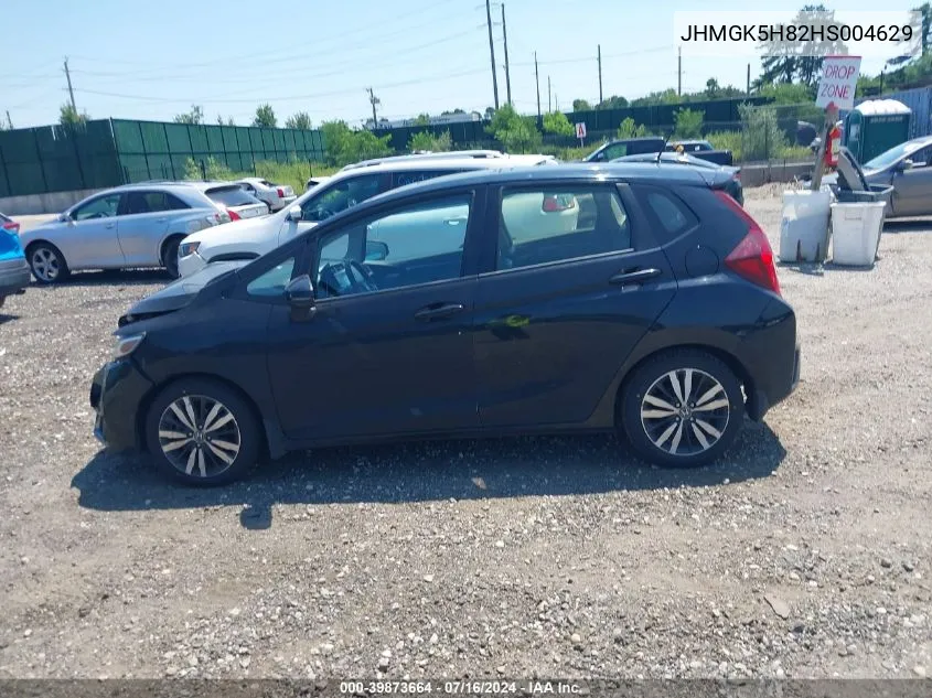 2017 Honda Fit Ex-L VIN: JHMGK5H82HS004629 Lot: 39873664