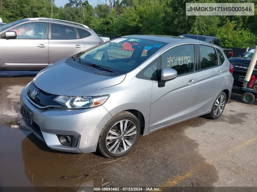 2017 Honda Fit Ex VIN: JHMGK5H71HS000546 Lot: 39893482