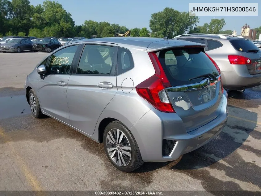 2017 Honda Fit Ex VIN: JHMGK5H71HS000546 Lot: 39893482