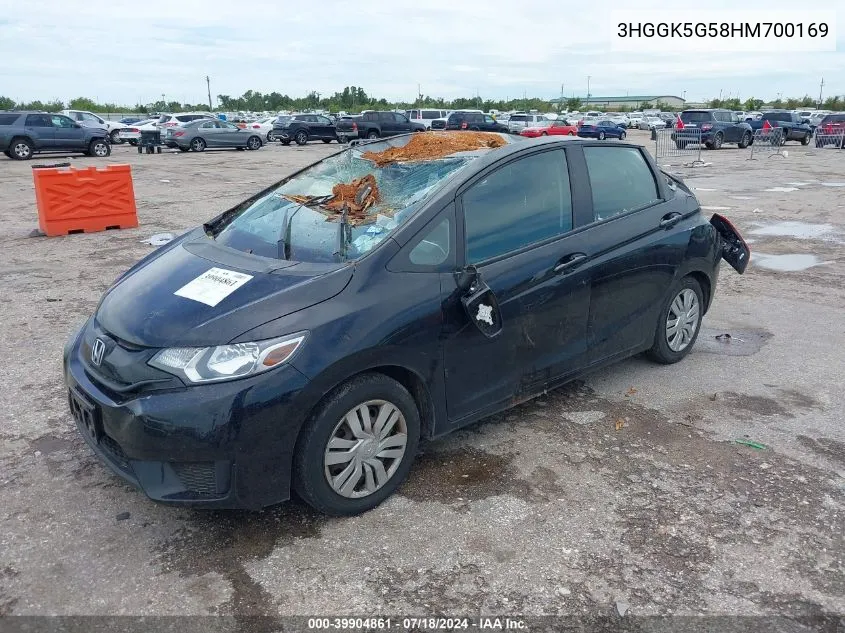 3HGGK5G58HM700169 2017 Honda Fit Lx