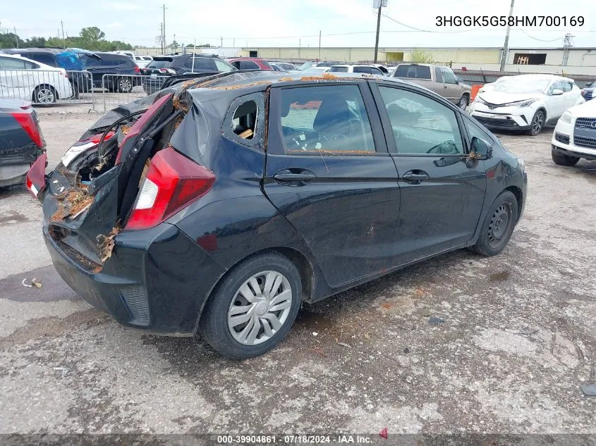 3HGGK5G58HM700169 2017 Honda Fit Lx