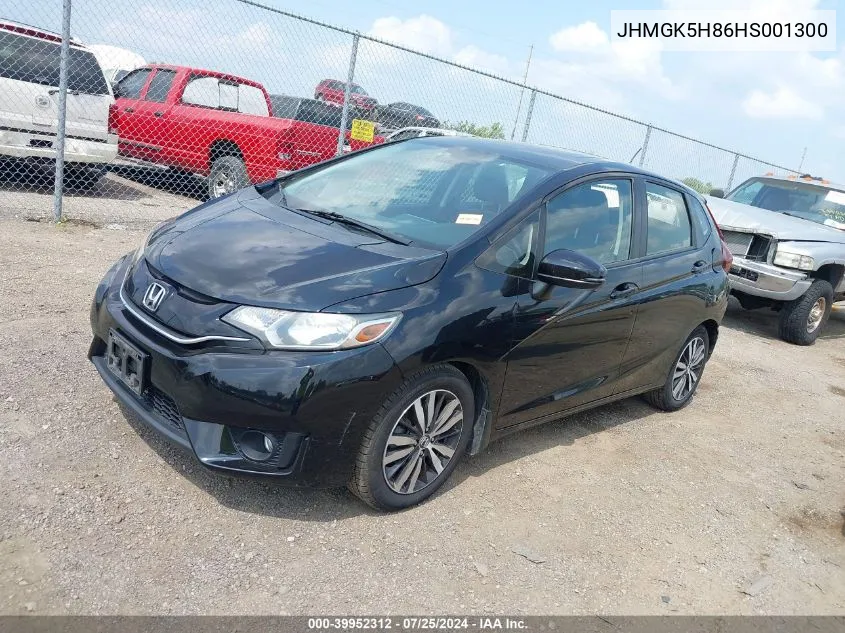 2017 Honda Fit Ex-L VIN: JHMGK5H86HS001300 Lot: 39952312