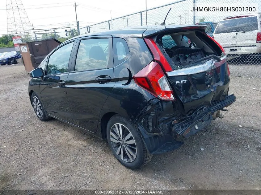 2017 Honda Fit Ex-L VIN: JHMGK5H86HS001300 Lot: 39952312