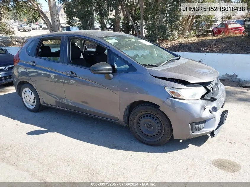 JHMGK5H52HS018438 2017 Honda Fit Lx