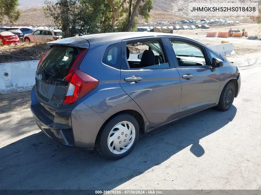 JHMGK5H52HS018438 2017 Honda Fit Lx