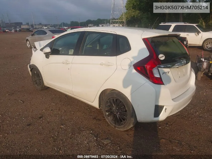 3HGGK5G7XHM705214 2017 Honda Fit Ex