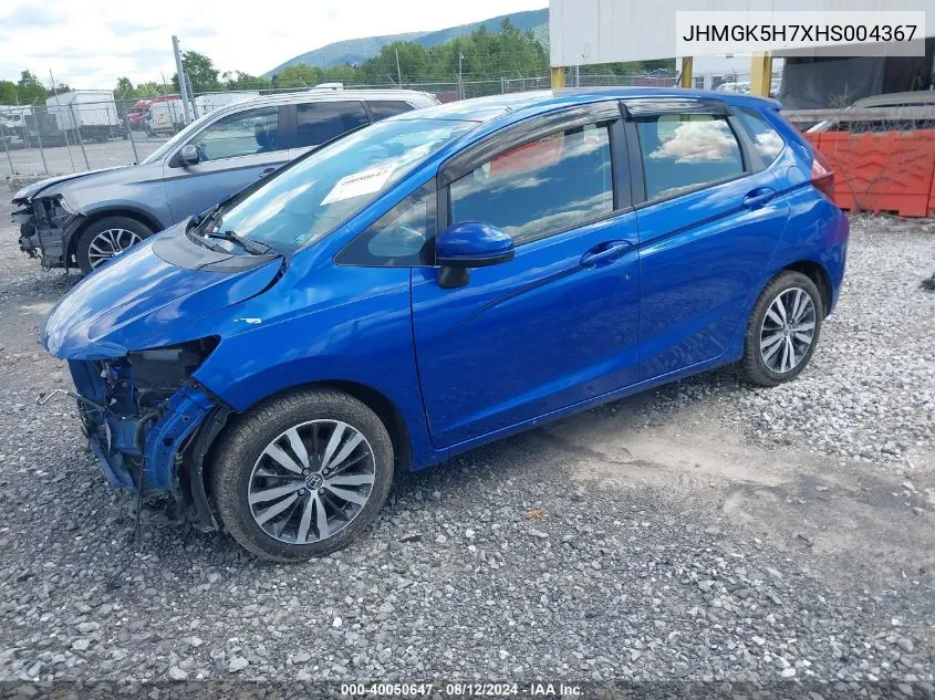 JHMGK5H7XHS004367 2017 Honda Fit Ex