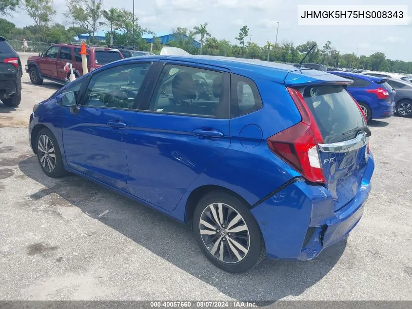 JHMGK5H75HS008343 2017 Honda Fit Ex