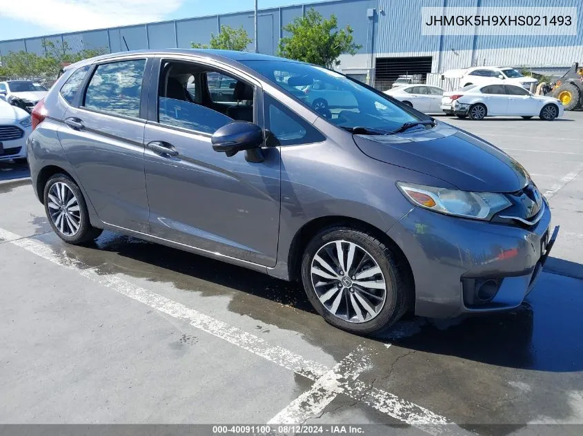 2017 Honda Fit Ex-L VIN: JHMGK5H9XHS021493 Lot: 40091100