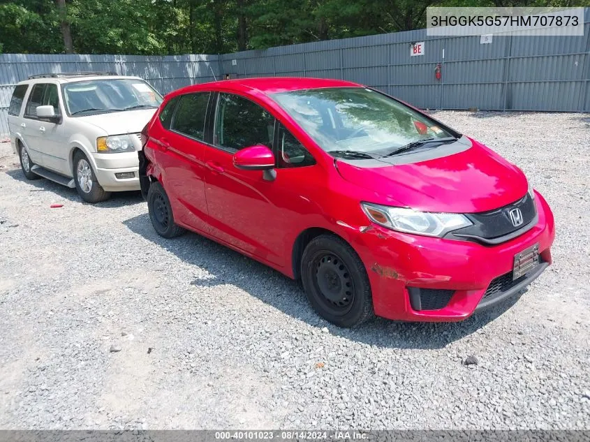 3HGGK5G57HM707873 2017 Honda Fit Lx