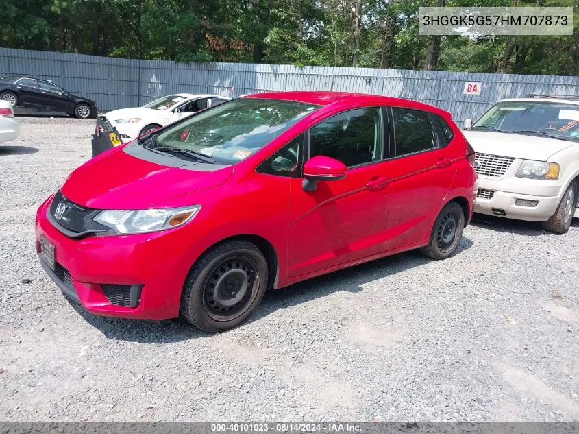 2017 Honda Fit Lx VIN: 3HGGK5G57HM707873 Lot: 40101023