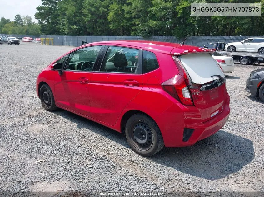 3HGGK5G57HM707873 2017 Honda Fit Lx