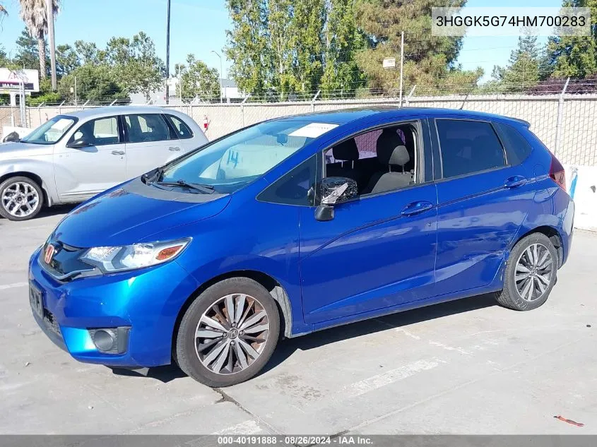 3HGGK5G74HM700283 2017 Honda Fit Ex