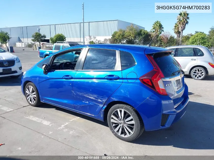 3HGGK5G74HM700283 2017 Honda Fit Ex