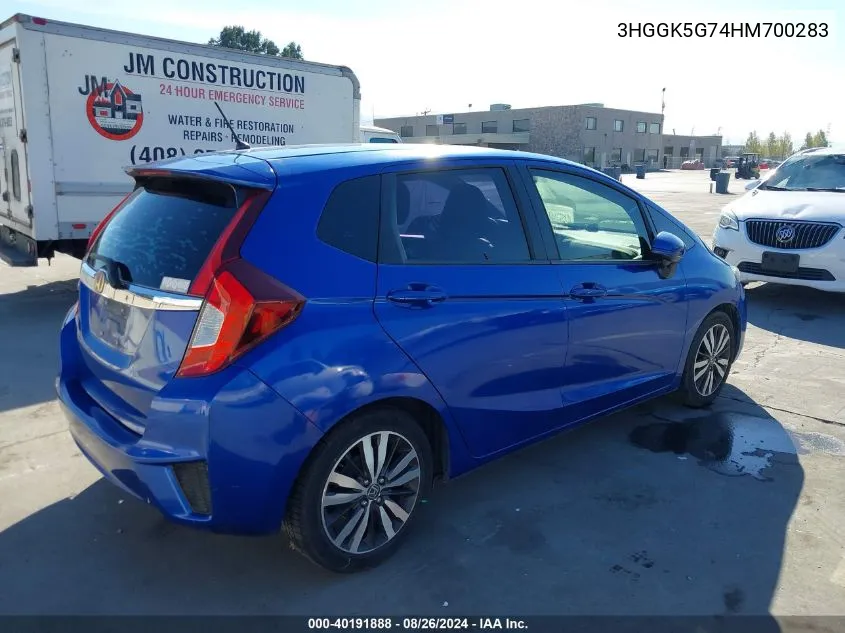 3HGGK5G74HM700283 2017 Honda Fit Ex