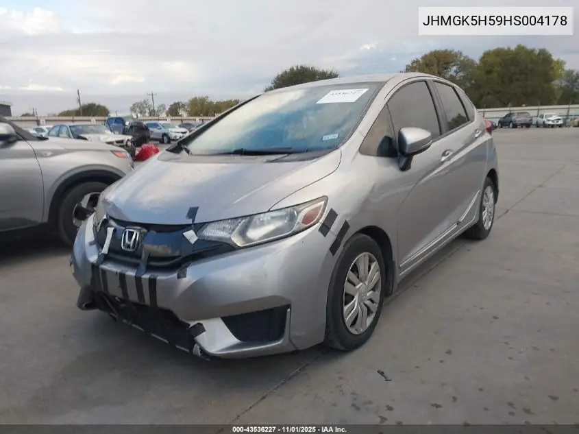 JHMGK5H59HS004178 2017 Honda Fit Lx