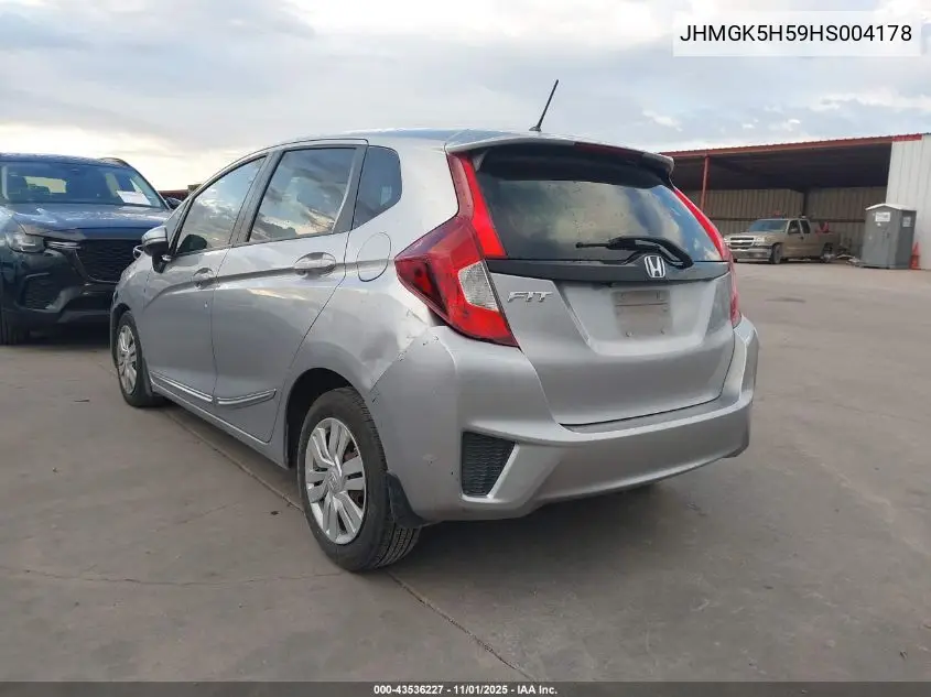 JHMGK5H59HS004178 2017 Honda Fit Lx