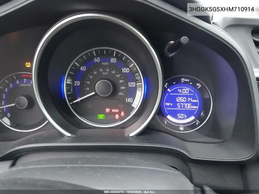 3HGGK5G5XHM710914 2017 Honda Fit Lx