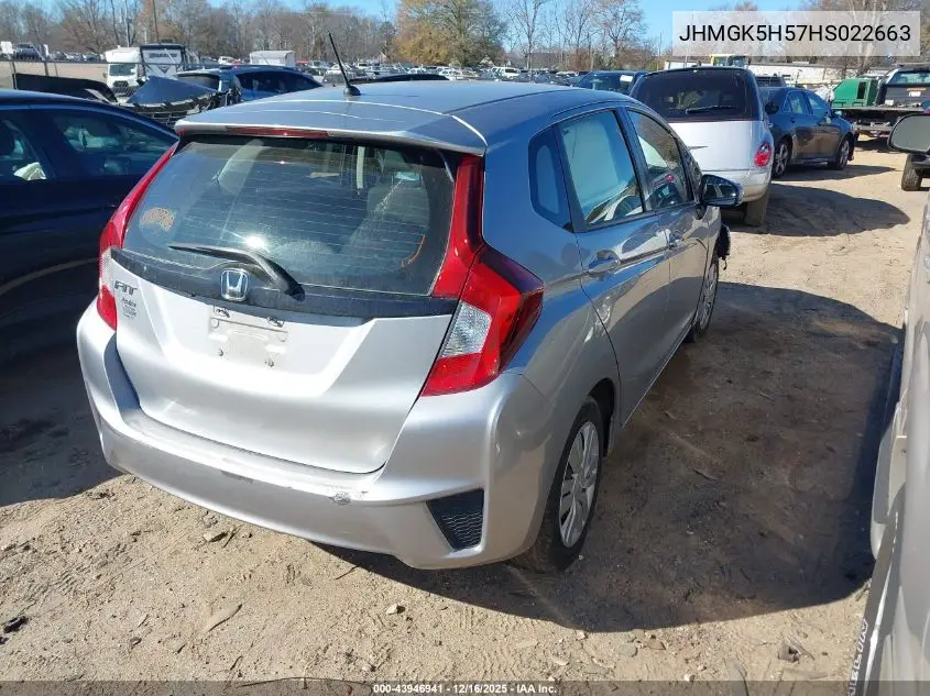 JHMGK5H57HS022663 2017 Honda Fit Lx