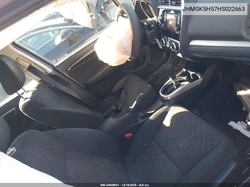 JHMGK5H57HS022663 2017 Honda Fit Lx