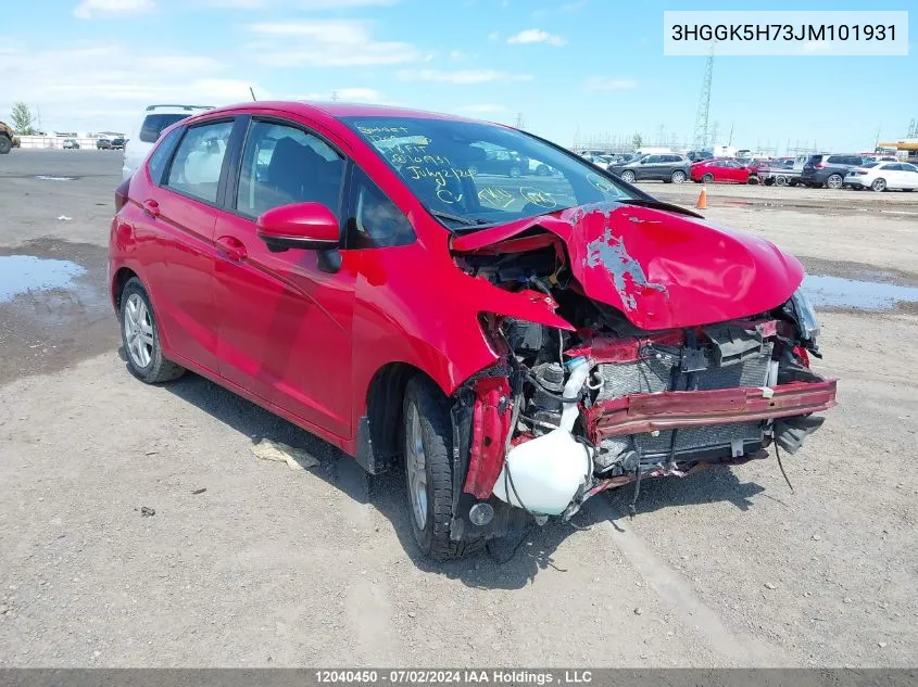 3HGGK5H73JM101931 2018 Honda Fit