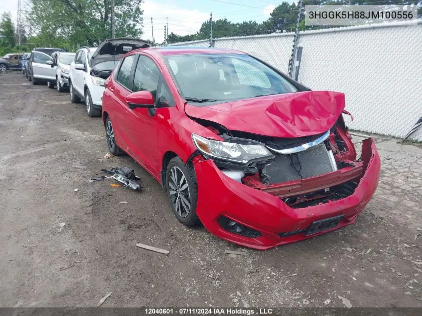 2018 Honda Fit VIN: 3HGGK5H88JM100556 Lot: 12040601