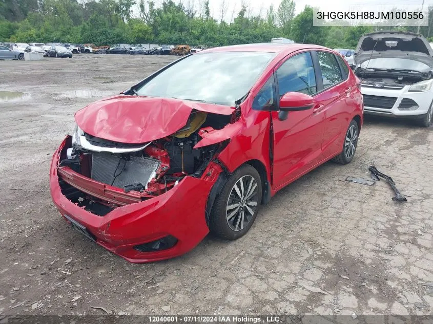 2018 Honda Fit VIN: 3HGGK5H88JM100556 Lot: 12040601