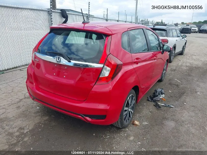 2018 Honda Fit VIN: 3HGGK5H88JM100556 Lot: 12040601